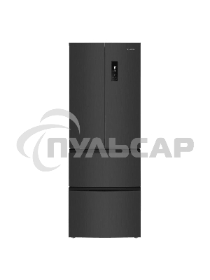 Холодильник Maunfeld MFF180NFSBE01 серый трехкамерный 224/113л морозилка снизу, No Frost