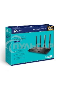Роутер TP-Link AX1500 Dual-Band Wi-Fi 6 RouterSPEED: 300 Mbps at 2.4 GHz + 1201Mbps at 5 GHzSPEC: 4× Antennas, 1GHz Dual Core CPU, 1× Gigabit WAN Port + 3× Gigabit LAN Ports, 1024-QAM, OFDMAFEATURE: Tether App, WPA3, Access Point Mode, IPv6 Supported, IPT