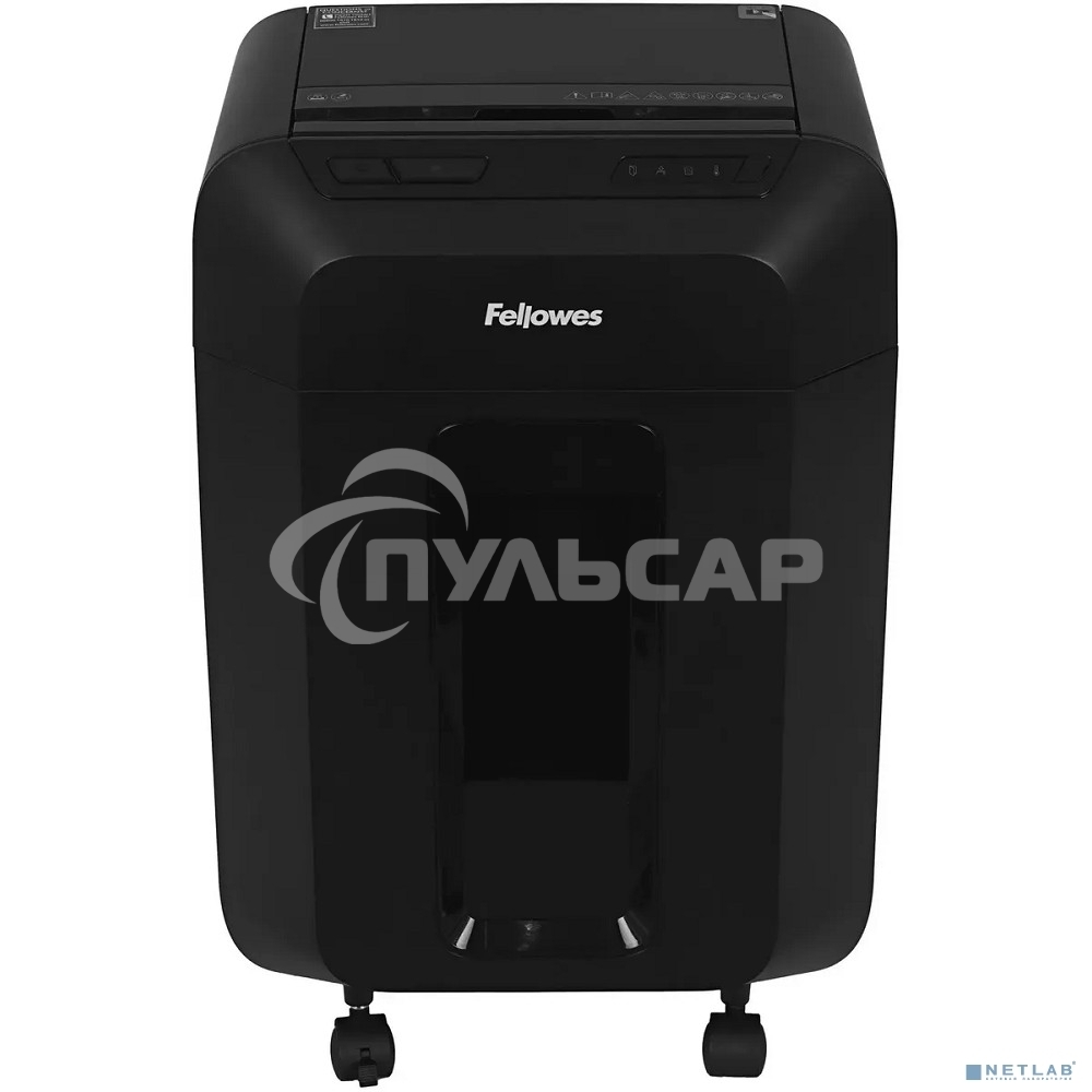 Шредер Fellowes AutoMax 80M FS-46215, минирезка, DIN P-4, 4х12 мм, автоподача 80 лст., 17 лтр., автореверс, уничт.: скобы, скрепки, пл. карты
