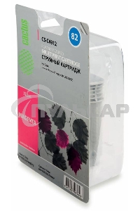 Картридж струйный Cactus CS-C4912 №82 пурпурный (72 ml) для HP Design Jet 500/800C
