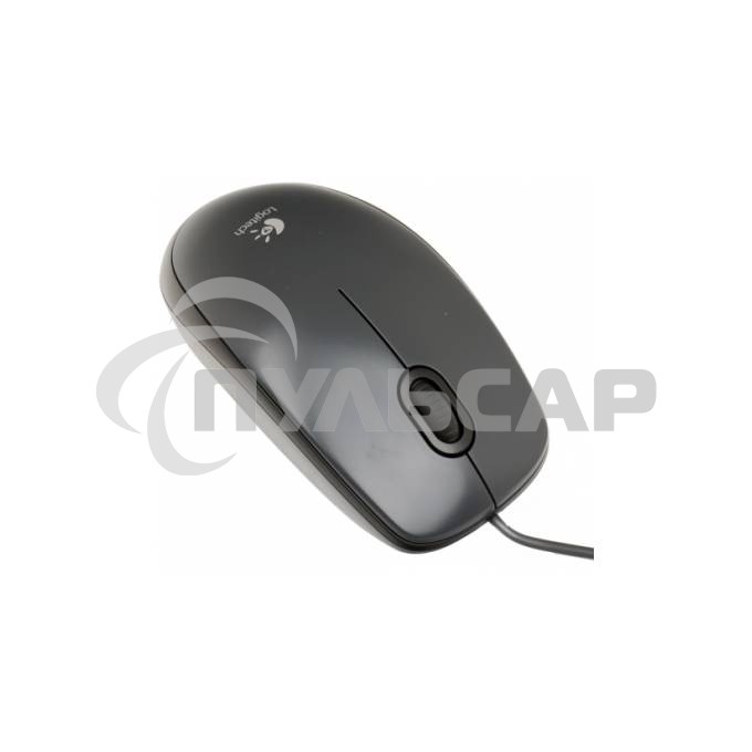 Мышь проводная Logitech M100/100R DARK/GREY (темно-серая/черная), 1000 dpi, USB, кнопки - 3