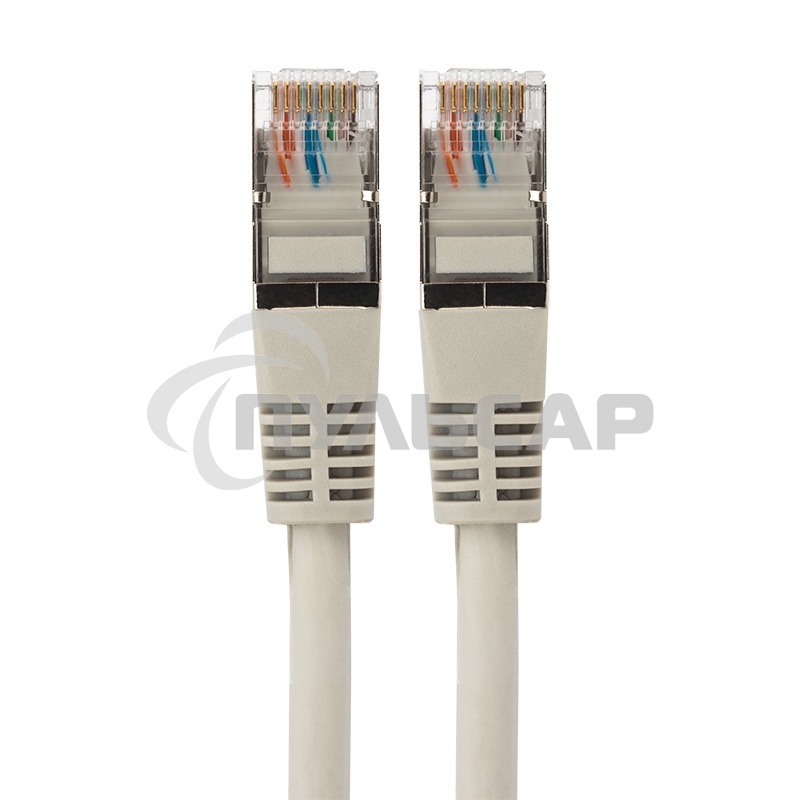 Пaтч-корд F/UTP Rexant, категория 5e, RJ45-RJ45, экранированный, 24AWG, LSZH, серый, 3м