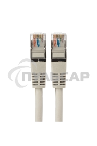 Пaтч-корд F/UTP Rexant, категория 5e, RJ45-RJ45, экранированный, 24AWG, LSZH, серый, 3м