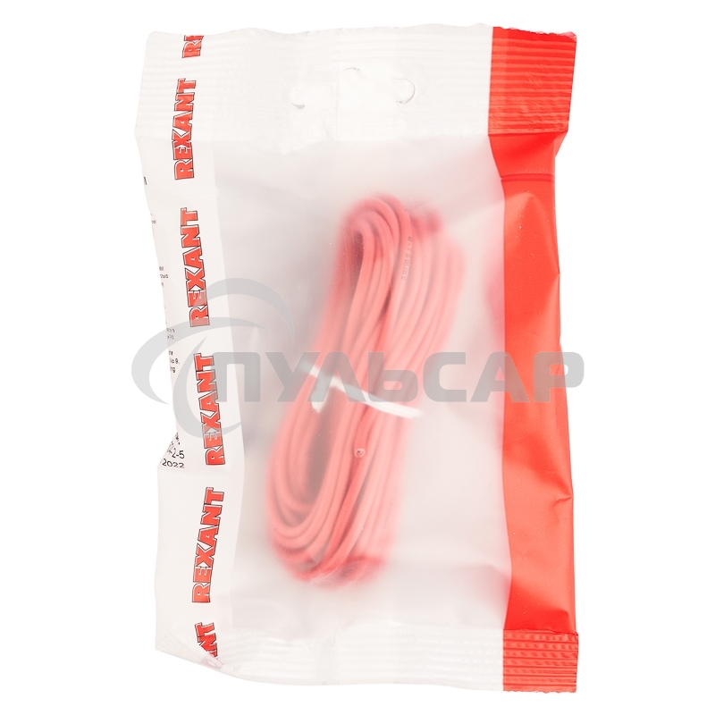 Провод автомобильный ПГВА/ПВАМ Rexant 1х0,75 мм красный, мини-бухта 5 метров