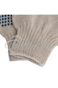 Перчатки трикотажные, с ПВХ точкой, 7 класс, Россия Сибртех