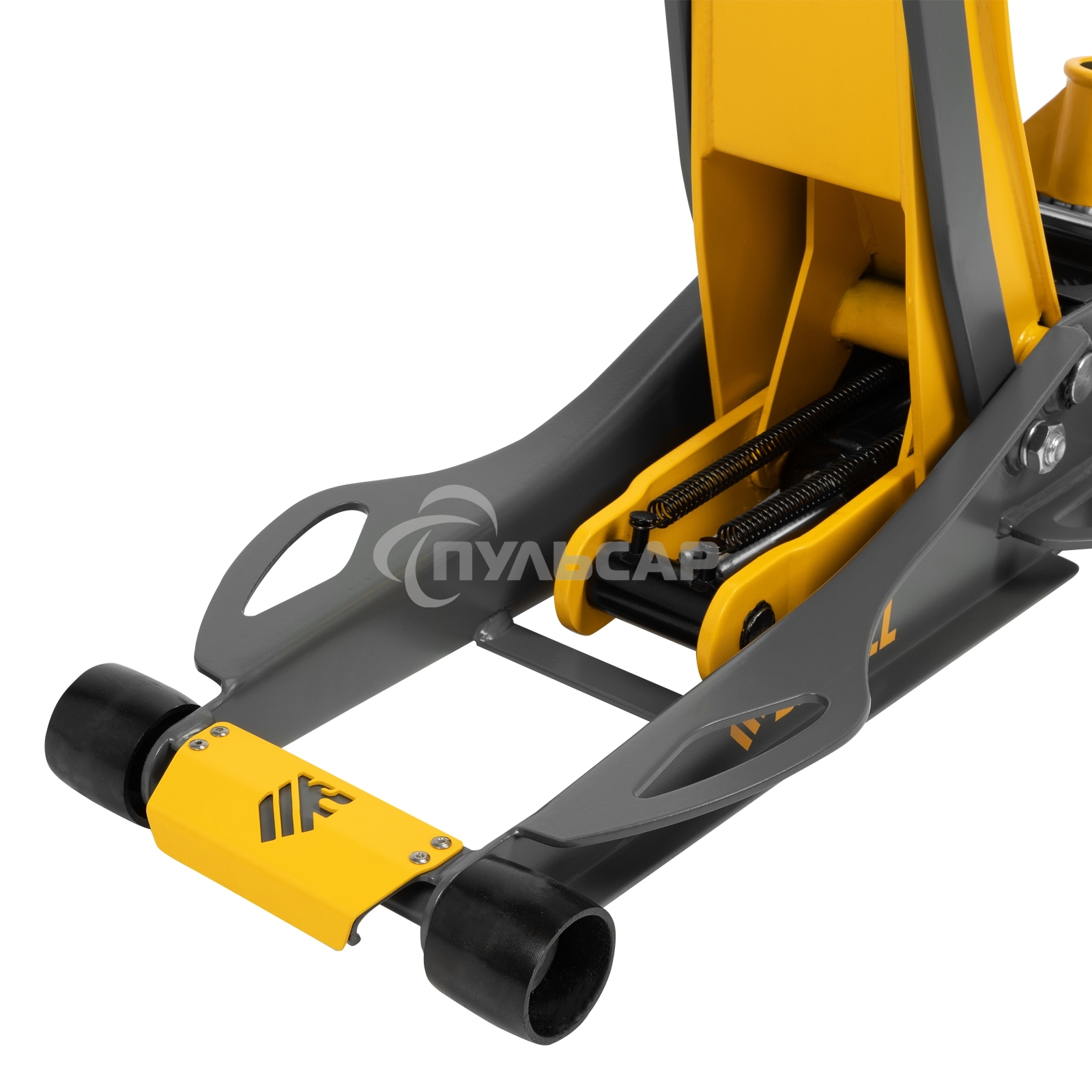 Домкрат гидравлический подкатной Denzel 3 т, 75-500 мм, быстрый подъем, низкий подхват, проф. 51250