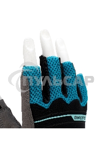 Перчатки комбинированные облегченные, открытые пальцы, AKTIV, размер L (9) Gross