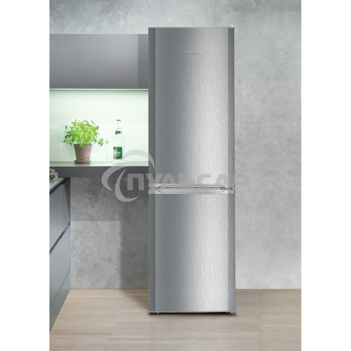 Холодильник Liebherr CUELE 3331-26 001 серебристый двухкамерный 212/84л морозилка снизу