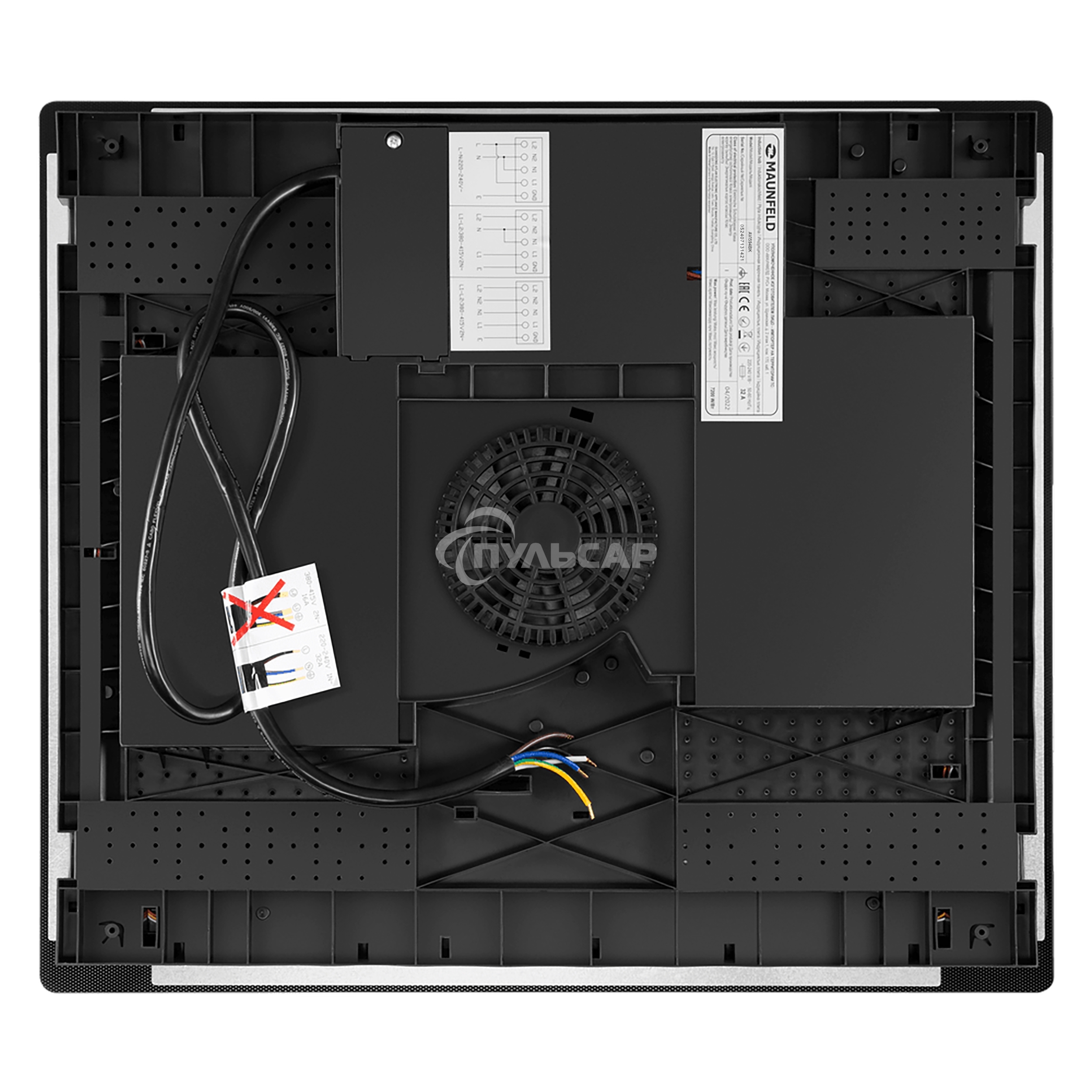 Индукционная варочная панель Maunfeld AVI594BK 7200 Вт, черный