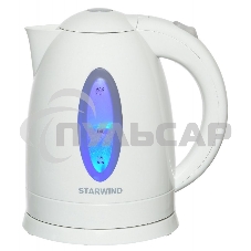 Чайник электрический Starwind SKP2211 1.7л. 2200Вт белый (корпус: пластик)
