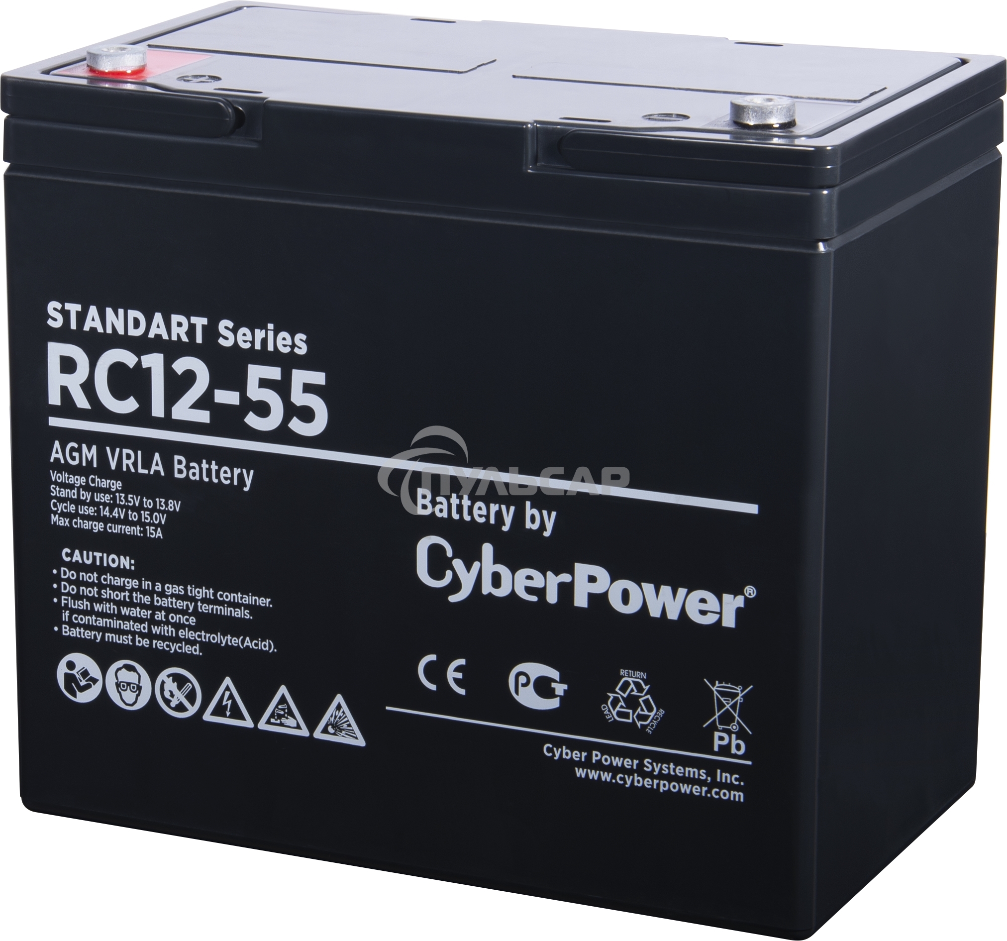 Батарея SS CyberPower Standart series RC 12-55 / 12V 55 Ah
