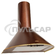 Вытяжка каминная Elikor Эпсилон 50П-430-П3Л медный/золотистый, 50 см, 430 куб. м/ч, 54 дБ