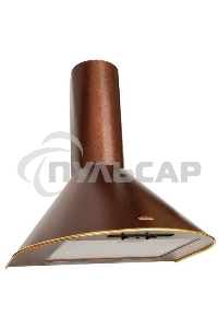 Вытяжка каминная Elikor Эпсилон 50П-430-П3Л медный/золотистый, 50 см, 430 куб. м/ч, 54 дБ