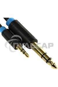 Кабель Vention аудио Jack 6,5 мм M/ 3,5 M - 1,5 м BABBG