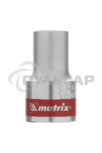 Головка торцевая Matrix, 10 мм, 6-гранная, CrV, под квадрат 1/2