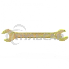 Ключ рожковый, 10 х 11 мм, желтый цинк Сибртех