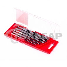 Набор сверл Matrix по дереву, 4-5-6-8-10 мм 5шт шестигран, хвостовик, пластиковый