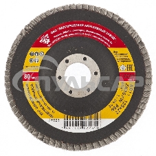 Круг Россия лепестковый торцевой КЛТ-1, ZK10XW 125 х 22,2 мм 74020