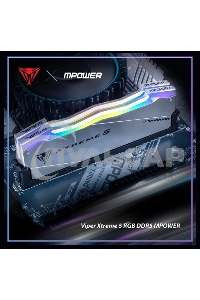 Оперативная память Patriot Viper Xtreme 5, DDR5, 32Gb (2x16Gb), 6400MHz, CL32, DIMM, с радиаторами, RGB, серебристый