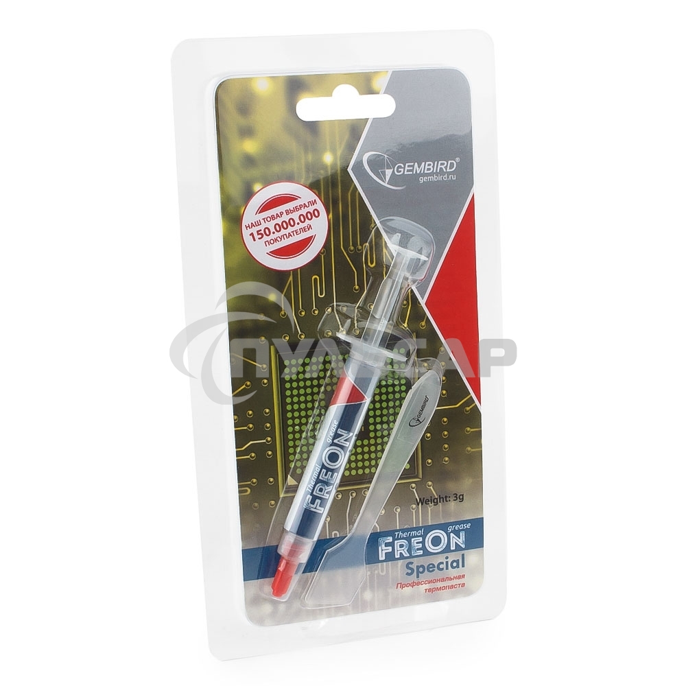 Термо паста Gembird FreOn Special GF-11-3 для радиаторов, 3гр, шприц