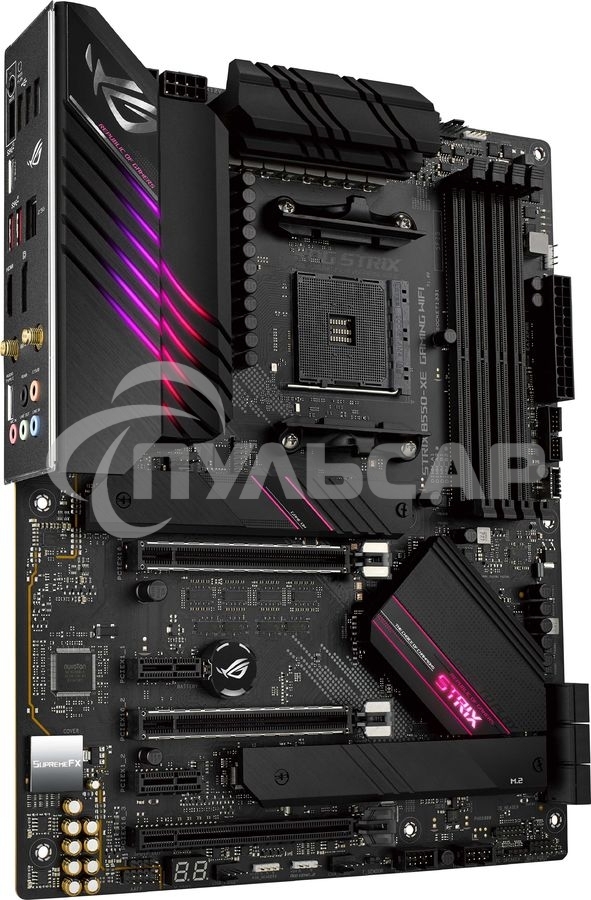 Материнская плата ASUS ROG STRIX B550-XE GAMING WIFI, AM4, AMD B550, 4xDDR4, 6xSATA, 2xM.2, 1xPCI-E 4.0 x16, 1xPCI-E 4.0 x8, 1xPCI-E 3.0 x4, 1xHDMI, 1xDP, 1x 2.5Gb LAN, 2xUSB-A 3.2 Gen 2, 1xUSB-C 3.2 Gen 2, 4xUSB 2.0, 5x3.5 мм, 7.1, Standard-ATX