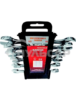 Набор рожковых ключей Matrix (6-22 мм) 8 шт.