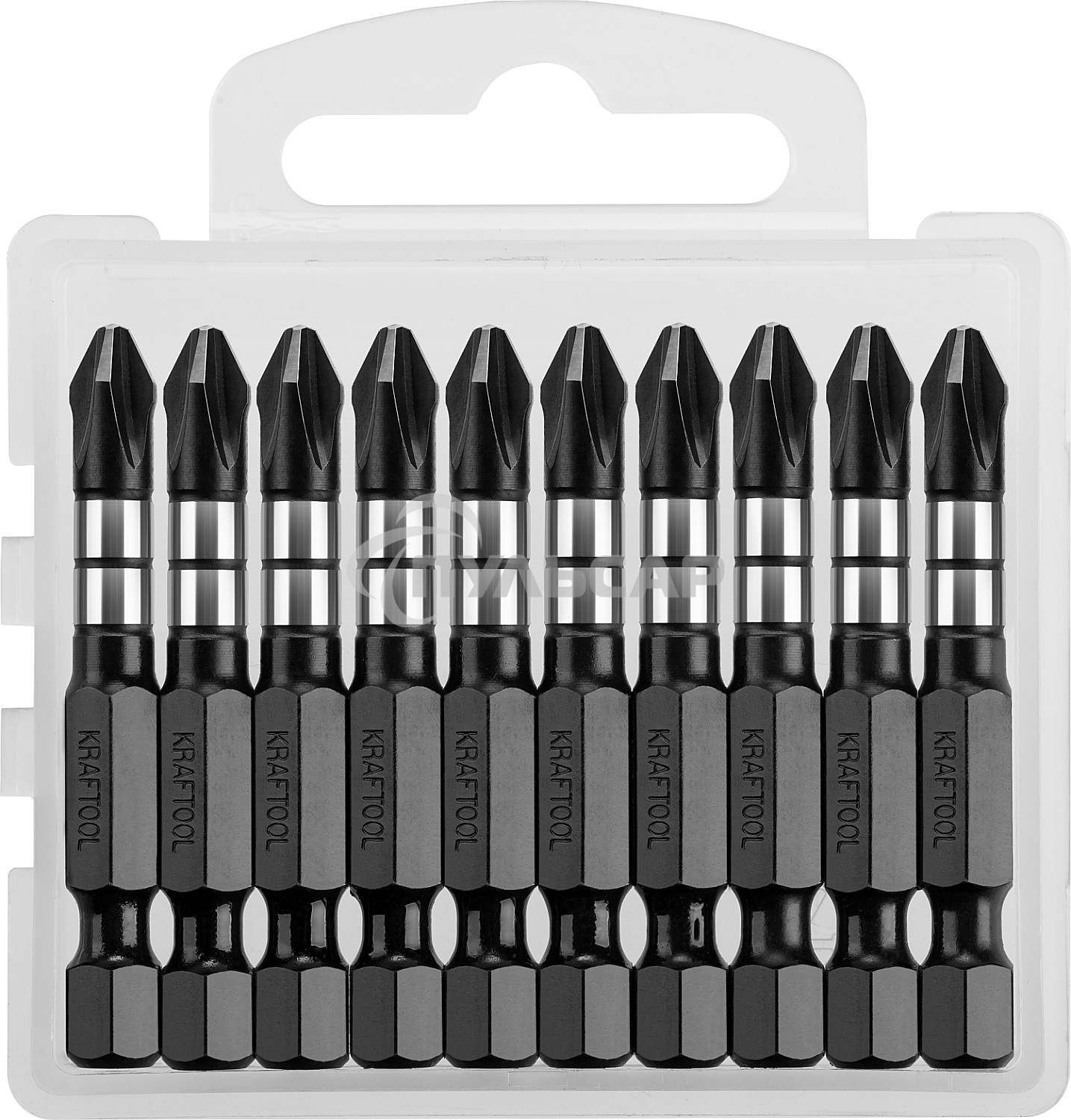 Биты KRAFTOOL Impact Pro, Philips, тип хвостовика E 1/4