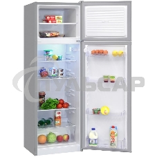 Холодильник Nordfrost NRT 144 132 серебристый двухкамерный 262/68 л морозилка сверху, капельная система