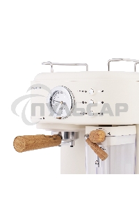 Кофеварка рожковая Maunfeld MF-737BG PRO бежевый, исп. кофе - молотый, 1.5 л, 1250 Вт, 15 бар