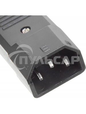 Вилка Lanmaster IEC 60320 C14 10A 250V разборная черная