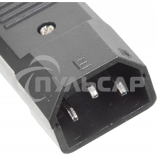 Вилка Lanmaster IEC 60320 C14 10A 250V разборная черная Вилка Lanmaster IEC 60320 C14 10A 250V разборная черная