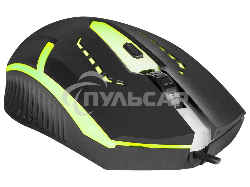 Мышь проводная Defender Hit MB-601 черный, 1200 dpi, USB, кнопки - 4