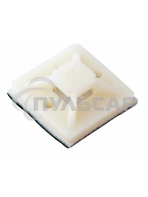 Площадка самоклеящаяся Rexant 30х30 мм, белая, упаковка 100 шт.