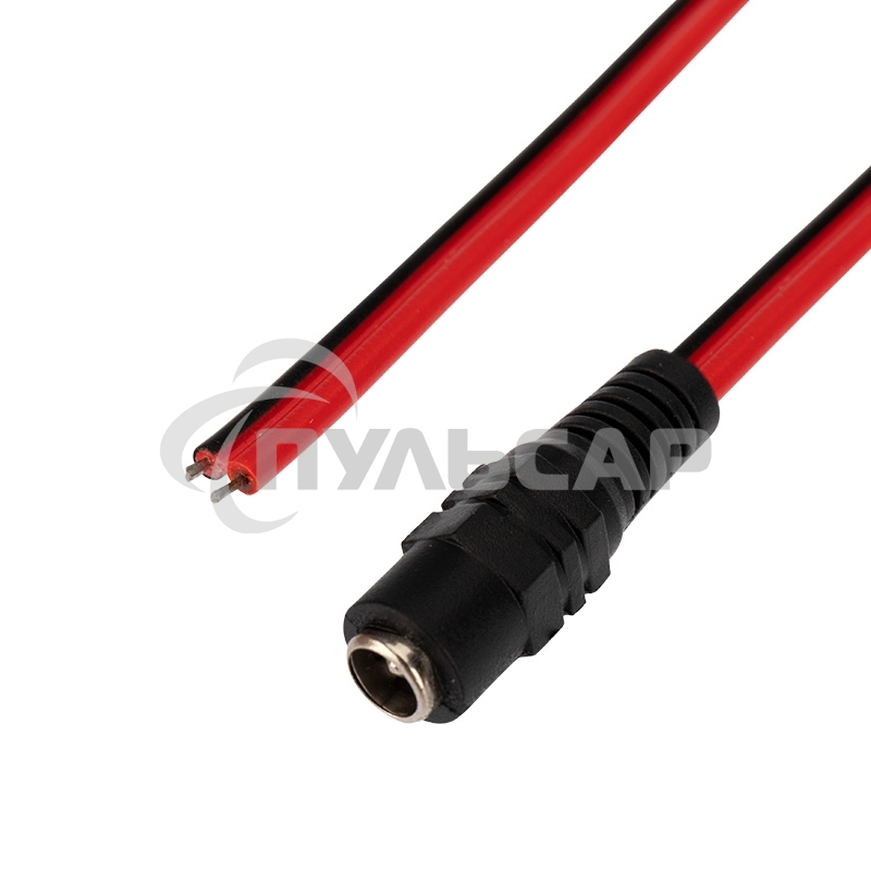 Разъем питания гнездо 2.5х5.5 мм с проводом 20 см Rexant