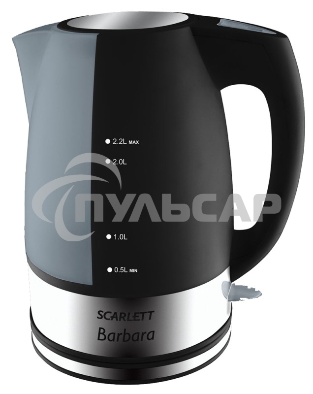 Чайник электрический Scarlett SC-1020 2.2л. 2200Вт черный (корпус: пластик)