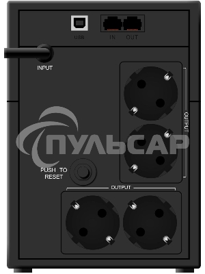 Источник бесперебойного питания Ippon Back Basic 1200 LCD Euro 720Вт 1200ВА черный