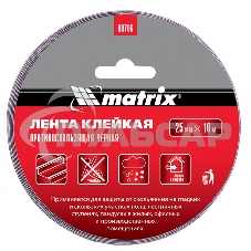 Лента клейкая Matrix противоскользящая, черная 25 мм х 10м