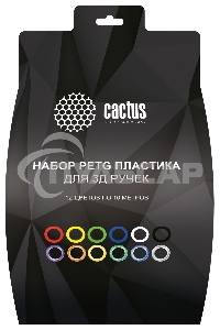 Пластик для ручки 3D Cactus CS-3D-PETG-12x10M PETG d1.75мм L10м 12цв.