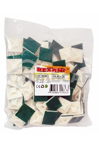 Площадка самоклеящаяся Rexant 30х30 мм, белая, упаковка 100 шт.