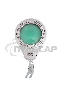 Лупа на струбцине Rexant, круглая, 5D, с подсветкой 108 LED, белая