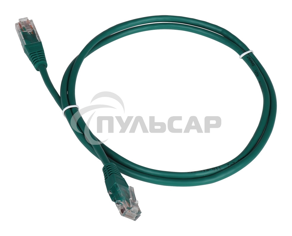 Патч-корд Lanmaster TWT UTP кат.5e, с заливными колпачками, 0.3 м, зеленый