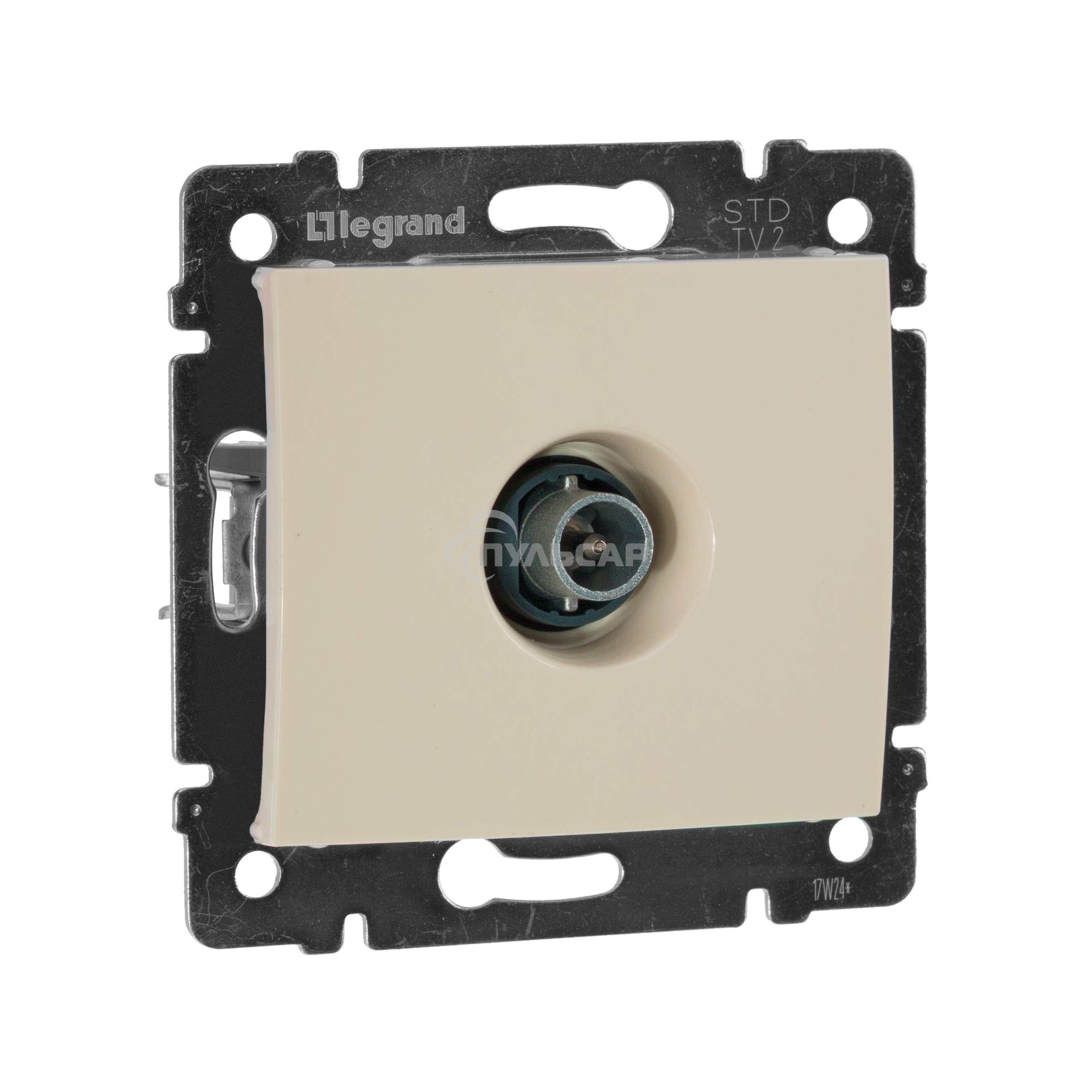 Телевизионная розетка Legrand Valena 774330, оконечная, крем, 10 дБ