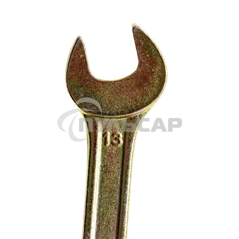 Ключ рожковый, 12 х 13 мм, желтый цинк Сибртех