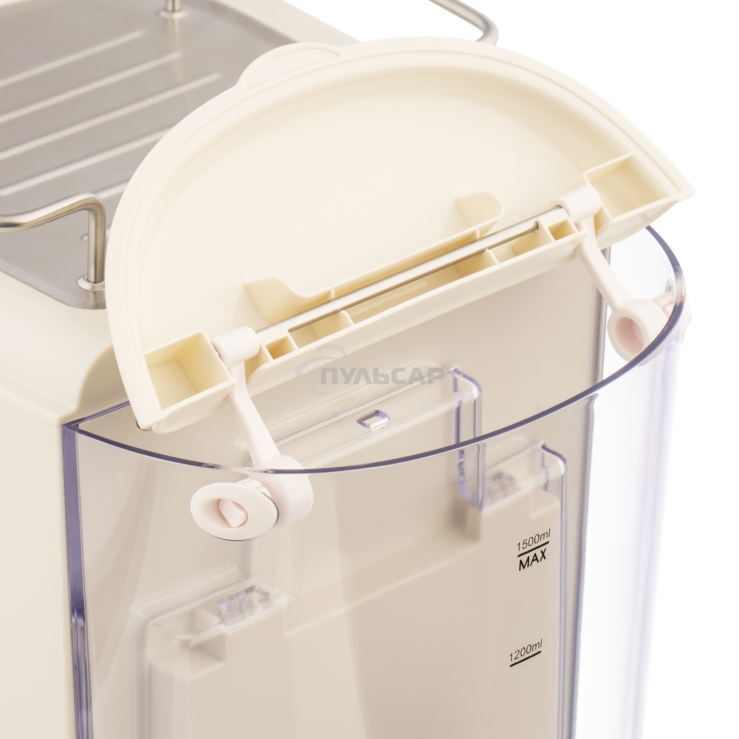 Кофеварка рожковая Maunfeld MF-737BG PRO бежевый, исп. кофе - молотый, 1.5 л, 1250 Вт, 15 бар