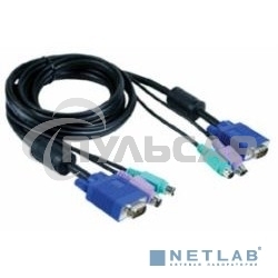 Переключатель D-Link DKVM-CB5Кабель KVM для подключения клавиатуры, мыши и монитора, длина 4,5 м