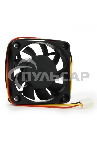 Вентилятор для корпуса Gembird D6015SM-3 черный, 60 мм, 4000 об/мин, 25 дБ, 3 pin