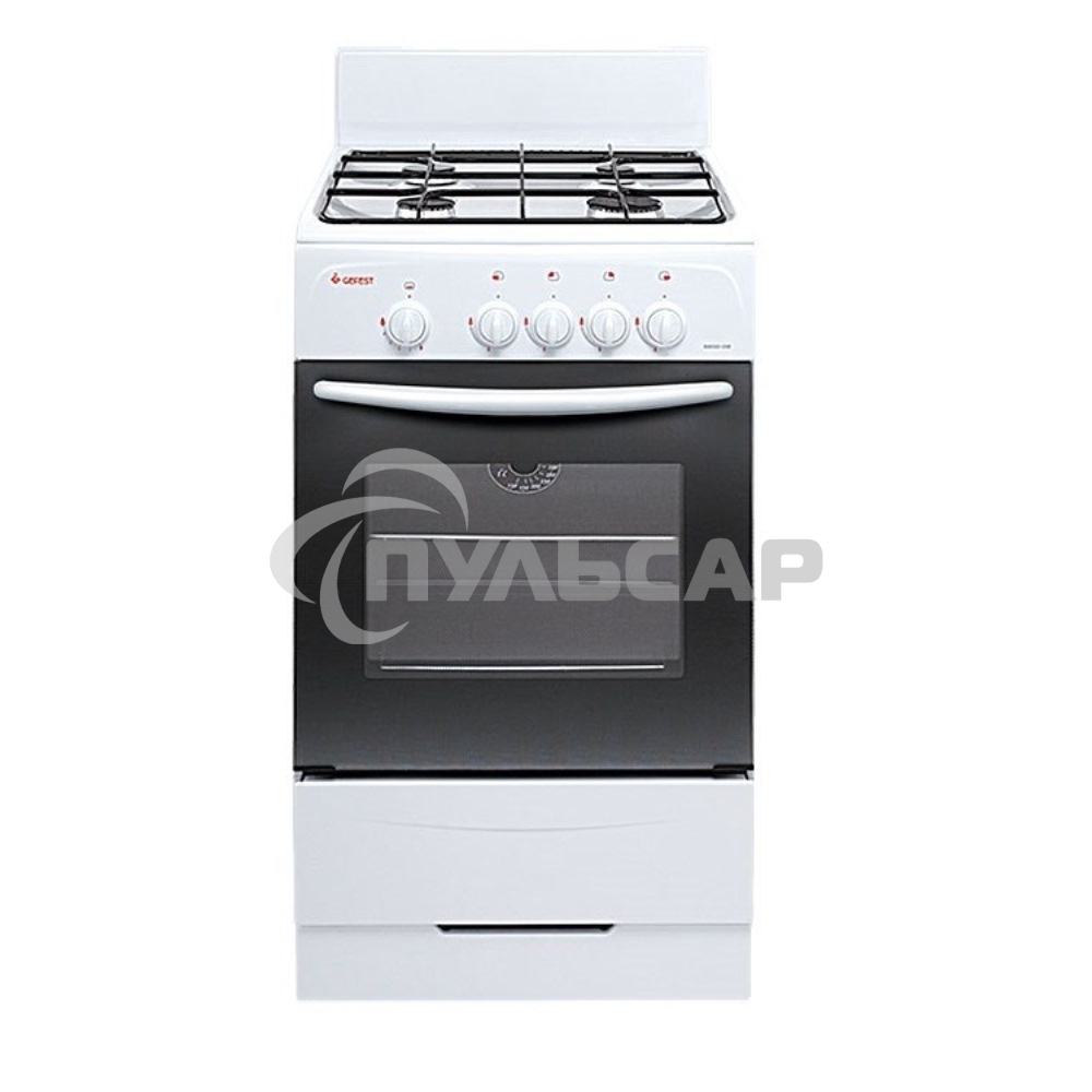Плита газовая Gefest ПГ 3200-08 белый, конфорок 4 шт, духовка 42 л, 50 см x 85 см x 53 см