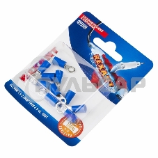 Наконечник кольцевой Rexant изолированный, ø4.3мм, 1.5-2.5мм², НКи 2.5-4 / НКи2-4 / RVS2-4, синий, в упак. 10 шт.