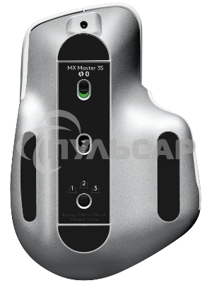 Мышь беспроводная Logitech MX Master 3s светло-серый, 8000 dpi, радиоканал, Bluetooth, USB, кнопки - 7