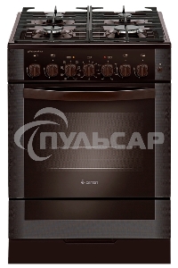 Плита комбинированная Gefest 6502-03 0030 коричневый, конфорок 4 газовых, духовка 55 л, 60 см x 85 см x 60 см